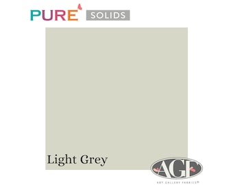 Pure Solids Light Grey (PE-419) Art Gallery Fabrics Quilting Cotton - By-the-yard, half yard, quarter yard, and fat quarter.
