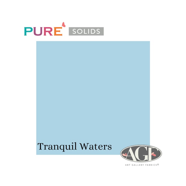 Pure Solids Tranquil Waters (PE-434) Art Gallery Fabrics Quilting Cotton - By-the-yard, half yard, quarter yard, and fat quarter.