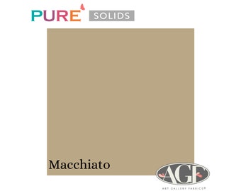 Pure Solids Macchiato (PE-440) Art Gallery Fabrics Quilting Cotton - By-the-yard, half yard, quarter yard, and fat quarter.