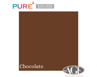 Pure Solids Chocolate (PE-422) Quilting Cotton - Art Gallery Fabrics - By-the-yard, half yard, quarter yard, and fat quarter