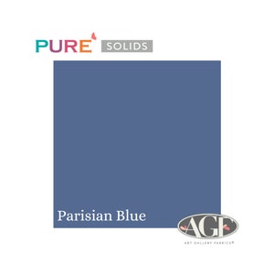 Pure Solids Parisian Blue (PE-415) Quilting Cotton | Art Gallery Fabrics |  Sold by the half yard.
