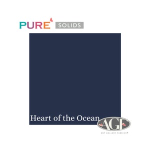 Pure Solids Heart of the Ocean (PE-498) Quilting Cotton | Art Gallery Fabrics |  Sold by the half yard.