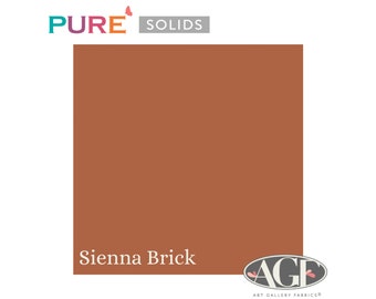Pure Solids Sienna Brick (PE-460) Quilting Cotton - Art Gallery Fabrics - By-the-yard, half yard, quarter yard, and fat quarter
