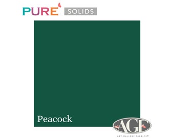 Pure Solids Peacock (PE-527) Quilting Cotton - Art Gallery Fabrics - By-the-yard, half yard, quarter yard, and fat quarter