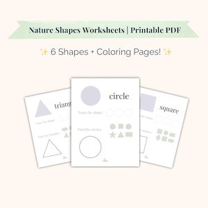 Preschool Shapes Worksheets | Basic Shapes Printable, Tracing & Matching Coloring Pages