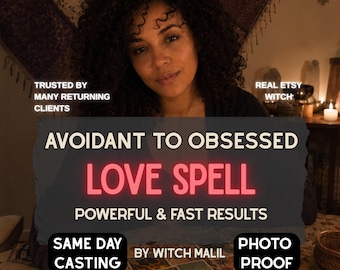 Same Day Avoidant To Obsessed Spell, Obsession Love Spell, Etsy Witch Casting