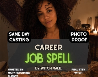 Same Day Career Spell, Etsy Witch Strong Job Spell, Dream Job Promotion Spell, Career Path Ritual Fast Casting