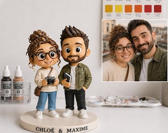 Figurine Personnalisée | Mini Moi 3D | Portrait Collector | Cadeau Unique | Cadeau fête des pères