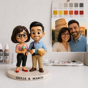 Statuetta Personalizzata | Mini Me 3D | Ritratto da Collezione | Regalo Unico | Festa del Papà