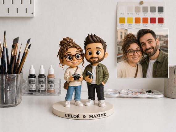 Figurine Personnalisée | Mini Moi 3D | Portrait Collector | Cadeau Unique | Cadeau fête des pères