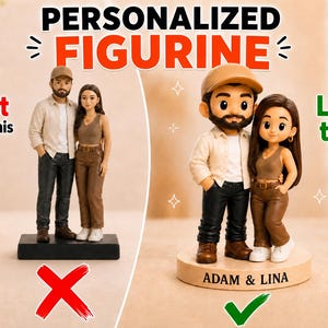 Custom Figurine | Personalized Mini Me | Portrait Collectible | Unique Gift