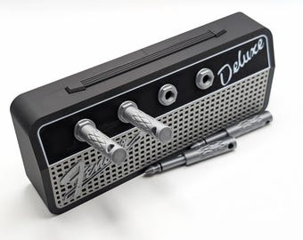 Llavero con amplificador de guitarra Fender Marshall Musik Decor con 4 conectores