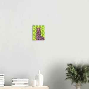 Psychedelische lamakunstprint: kleurrijk jamband-muurdecoratie afbeelding 2
