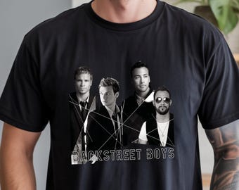 Backstreet Boys Graphic Tee, 90s Boy Band Concert Shirt, Retro Music Fan Gift for Her, Vintage Style Boy