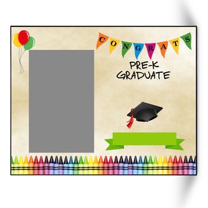 Digital Pre-k Graduate Picture Frame Design, PNG Frame Design ...
