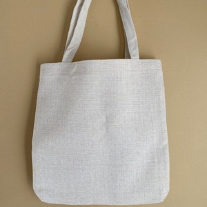 Sublimation Blanks Tote Bags, Sublimation Tote Bag, Poly Linen Tote ...