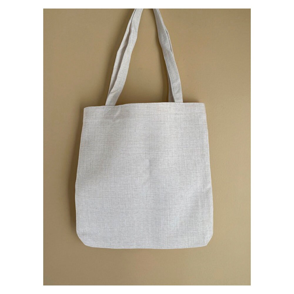 blank SUBLIMATION tote bags 10pcs A3 size polyester natural beige ~ 42x37cm 
