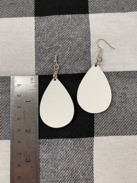 Sublimation hardboard earring blanks, 0.75 1 1.5 and 2 inch round,  dangle earring blanks for sublimation. With hole free shipping