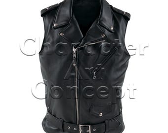 Handmade Leather Motorcycle Vest, Biker Vest, Custom Design - Etsy
