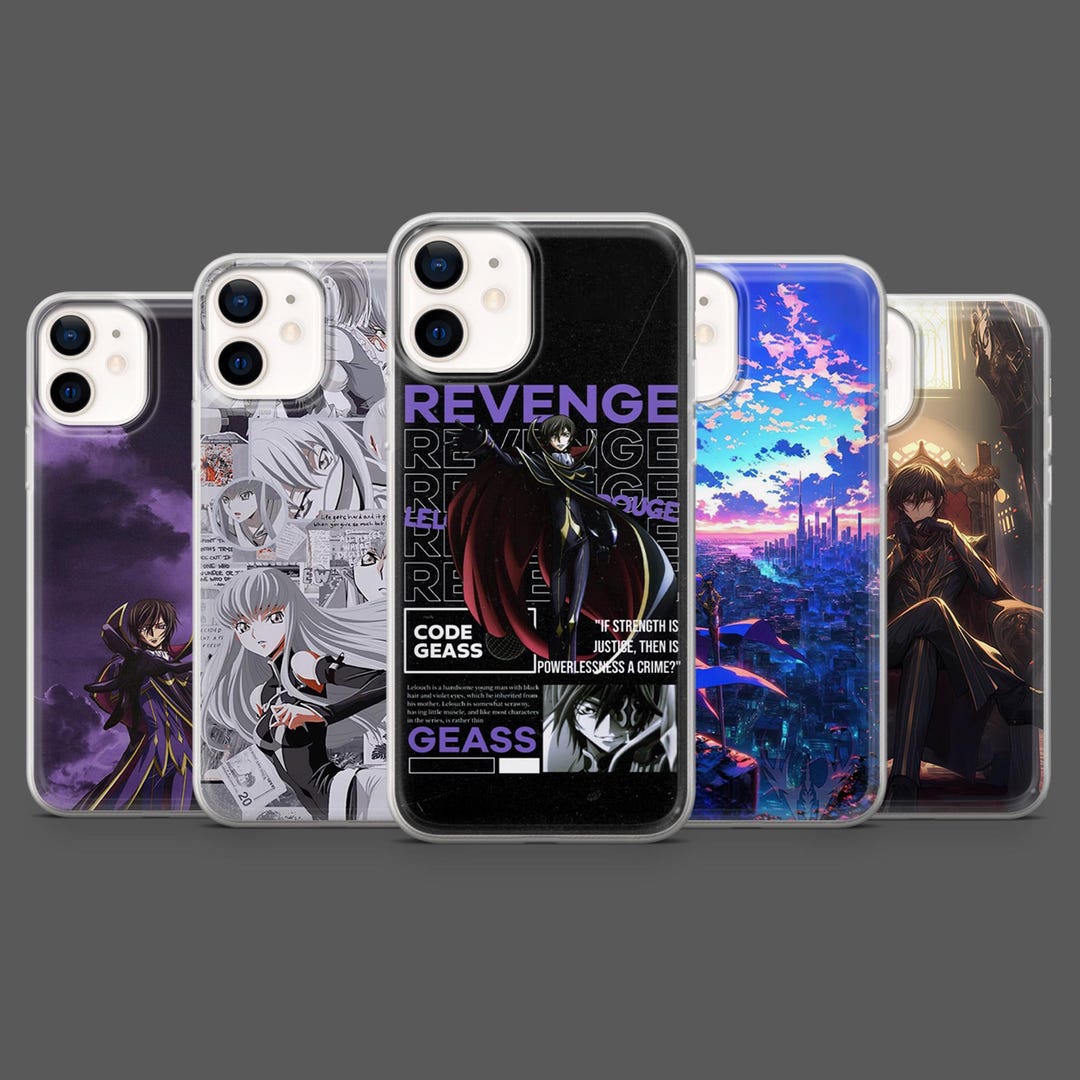Code Geass Phone Case Lelouch CC Anime Cover for iPhone 17, 16, 15, 14 ...