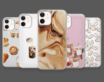 Coffee Phone Case Espresso Aesthetic Cover for iPhone 17, 16, 15, 14, 13, 12, Samsung S25, S24, S23Fe, S22, A17, A26, A56, Pixel 10, 9