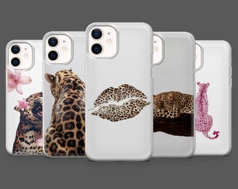 Funda de teléfono con estampado de leopardo, estilo guepardo, elegante y femenino, para iPhone 17, 16, 15, 14, 13, 12, Samsung S25, S24, S23Fe, S22, A17, A26, A56, Pixel 10, 9