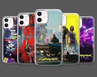 Cyberpunk 2077 Phone Case Video Game Future Cover for iPhone 17, 16, 15, 14, 13, 12, Samsung S25, S24, S23Fe, S22, A17, A26,A56, Pixel 10, 9