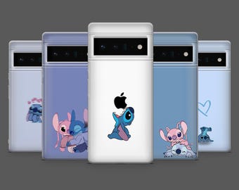 Lilo and Stitch Phone Case Ohana Disney Cover for Google Pixel 10, 10Pro, 9, 9Pro, 8, 7, 6A, Samsung S25, S24, S23, A17, iPhone 17, 16, 15