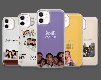 Friends Phone Case 90s TV Show Ross Rachel Cover for iPhone 17, 16, 15, 14, 13, 12, Samsung S25, S24, S23Fe, S22, A17, A26, A56, Pixel 10, 9