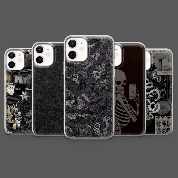 Gothic Phone Case Cyber Sigilism Grunge Emo Cover for iPhone 17, 16, 15, 14, 13, 12, Samsung S25, S24, S23Fe, S22, A17, A26, A56, Pixel 10,9