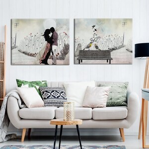 Home Decor Prints, Collage Art Prints, Living Room Wall Decor, Collage