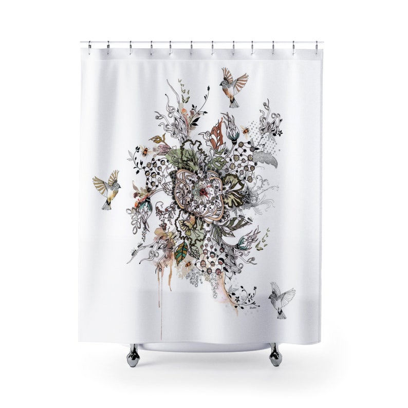 Bohemian Shower Curtain Boho Bathroom Decor Curtains Image 0