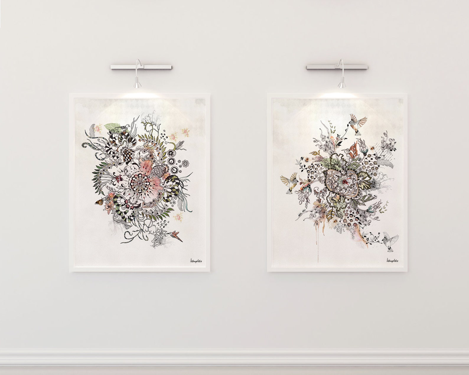 Set of 2 Prints Modern Wall Art Living Room Wall Art Print Etsy