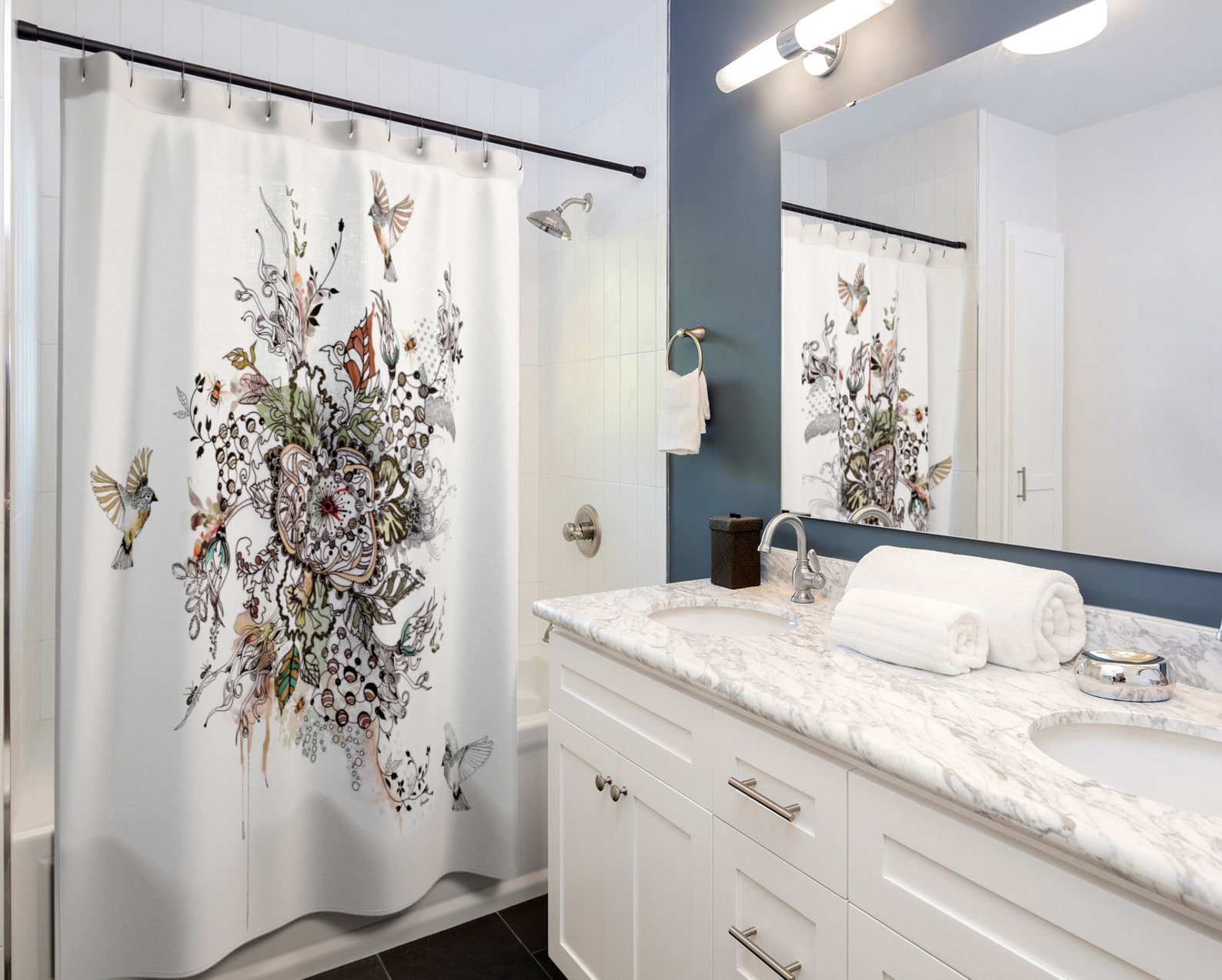 Bohemian Shower Curtain Boho Bathroom Decor Shower Curtains - Etsy