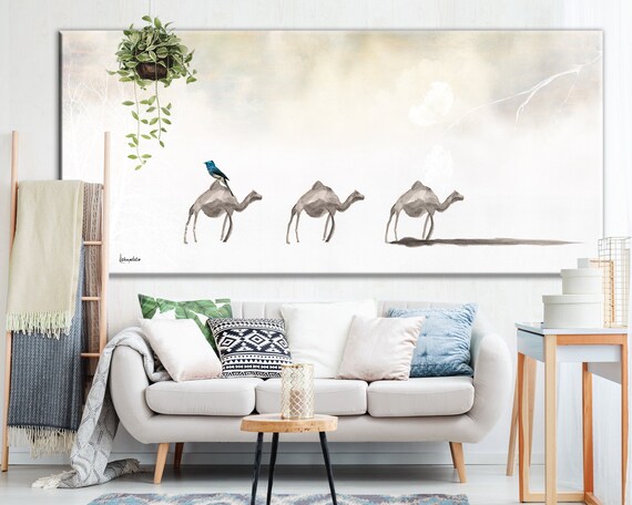 Boho Large Wall Art Print Original Desert Art Bohemian Home Decor Large Living Room Wall Art Bohemian Print Camel Boho Art Boho Art Etsy Canada