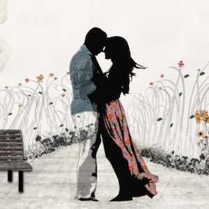The kiss painting, Large Canvas Art Print, Love couple paintings, Canvas Print, Wall Art