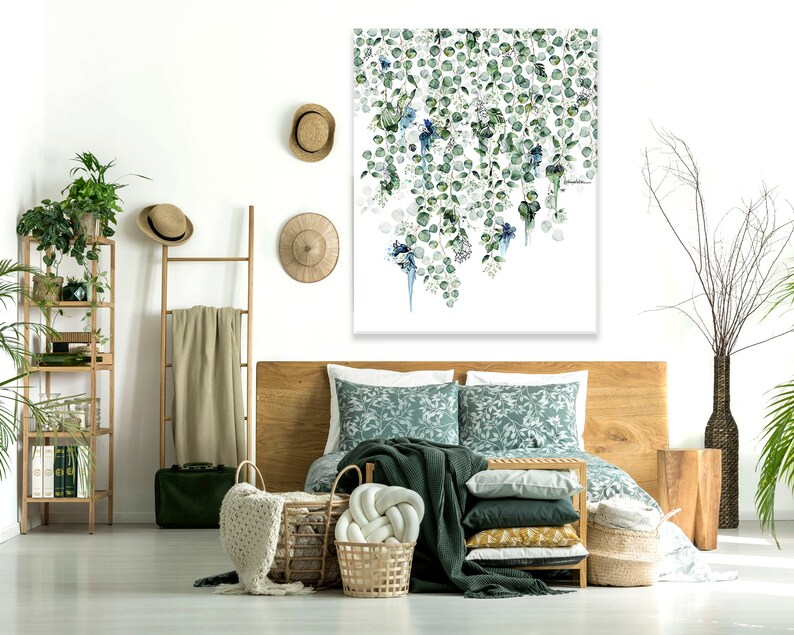 Botanical Wall Art Dining Room Wall Decor Leaf Print on Etsy