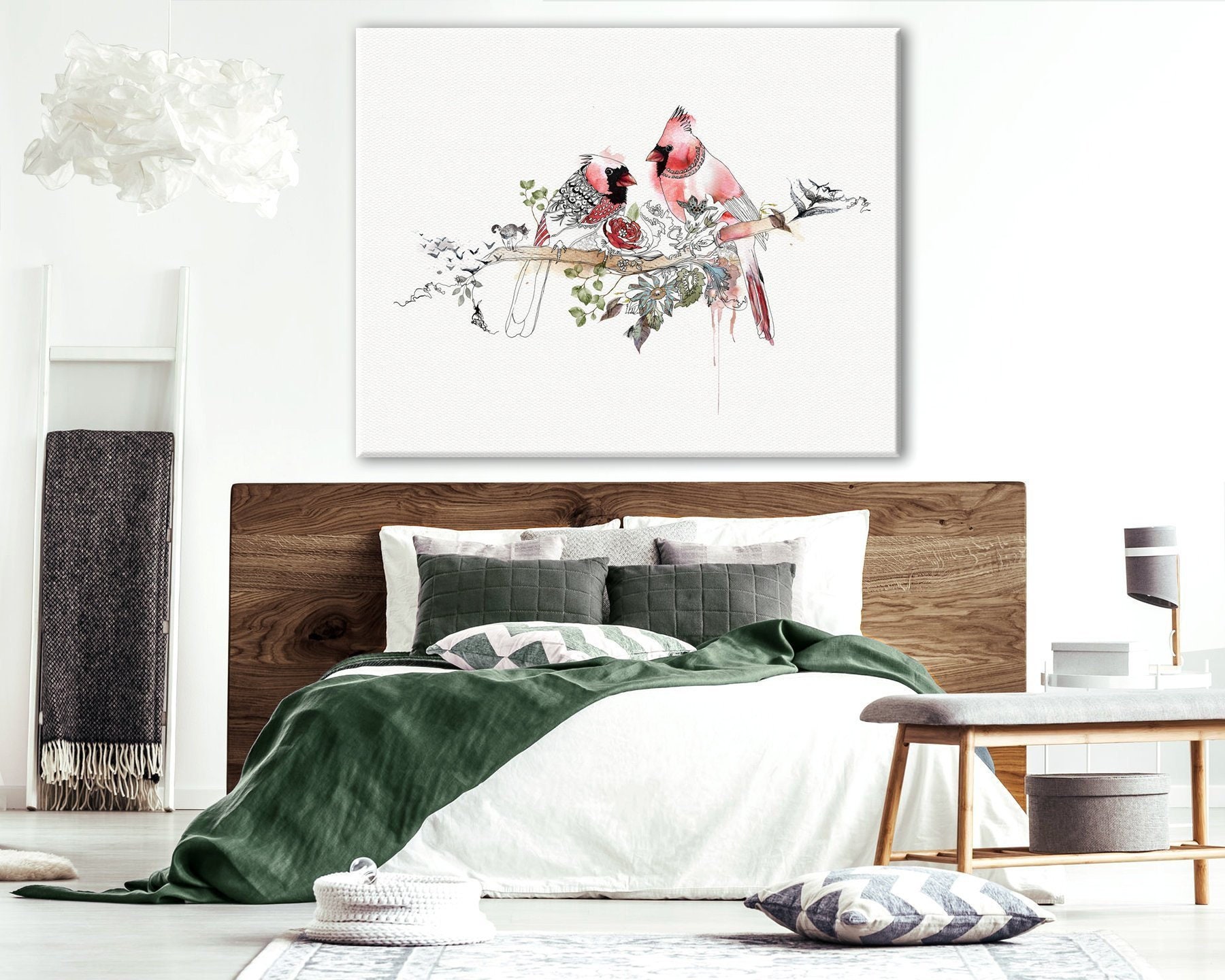 Red Bedroom Art Bedroom Wall Art Wall Art Decor Bedroom Red | Etsy