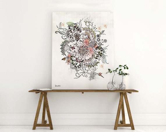Modern Bedroom Wall Art, Large Painting, Bedroom Wall Decor, Canvas Wall Art, Modern Canvas Print, Abstract Large Painting, Modern Painting