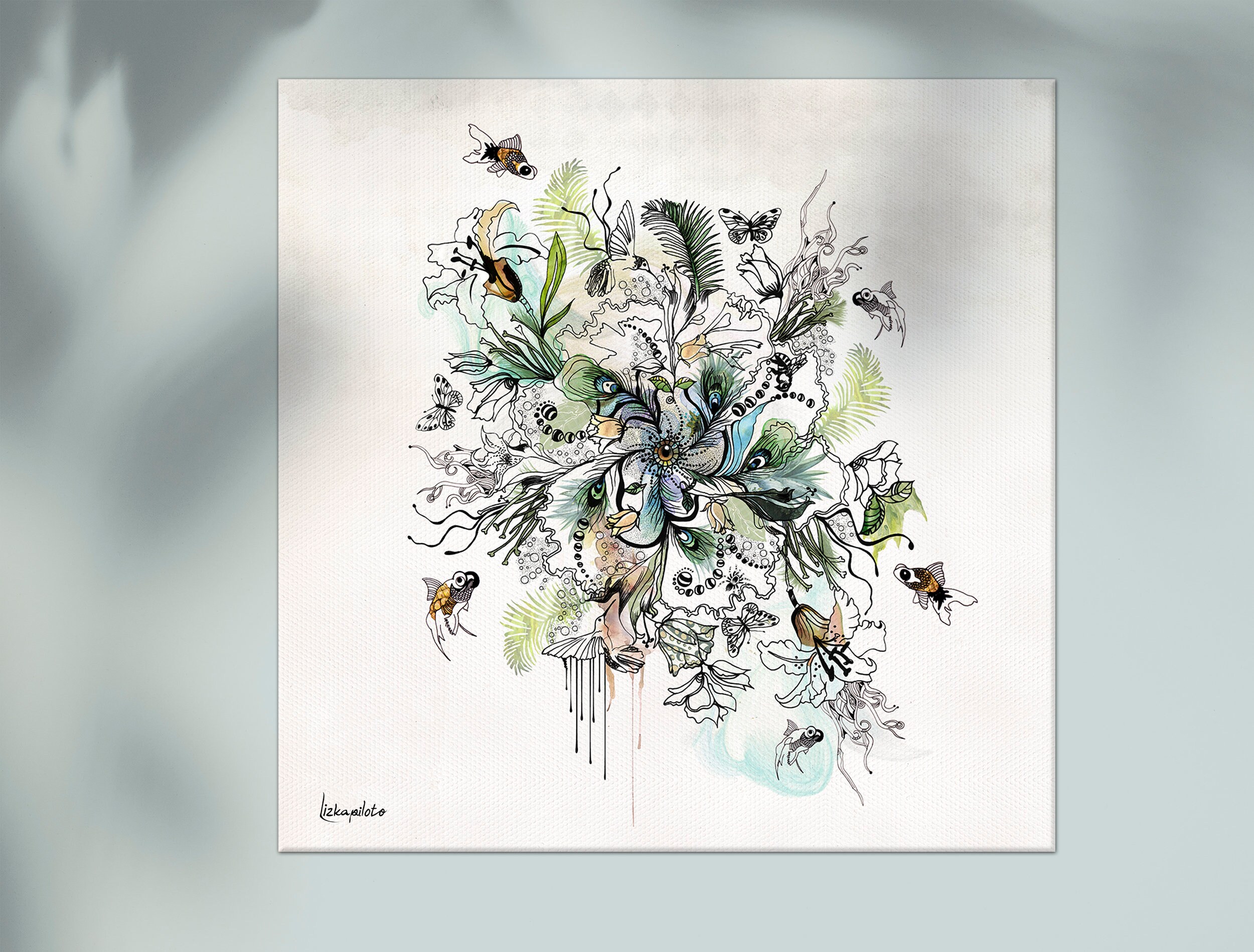 Large Painting Print Boho Wall Art Decor Large Modern Wall | Etsy