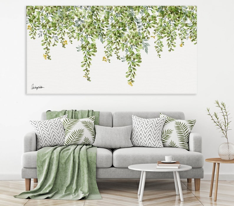 Large Wall Decor Botanical Wall Art Office Wall Art Green - Etsy Australia