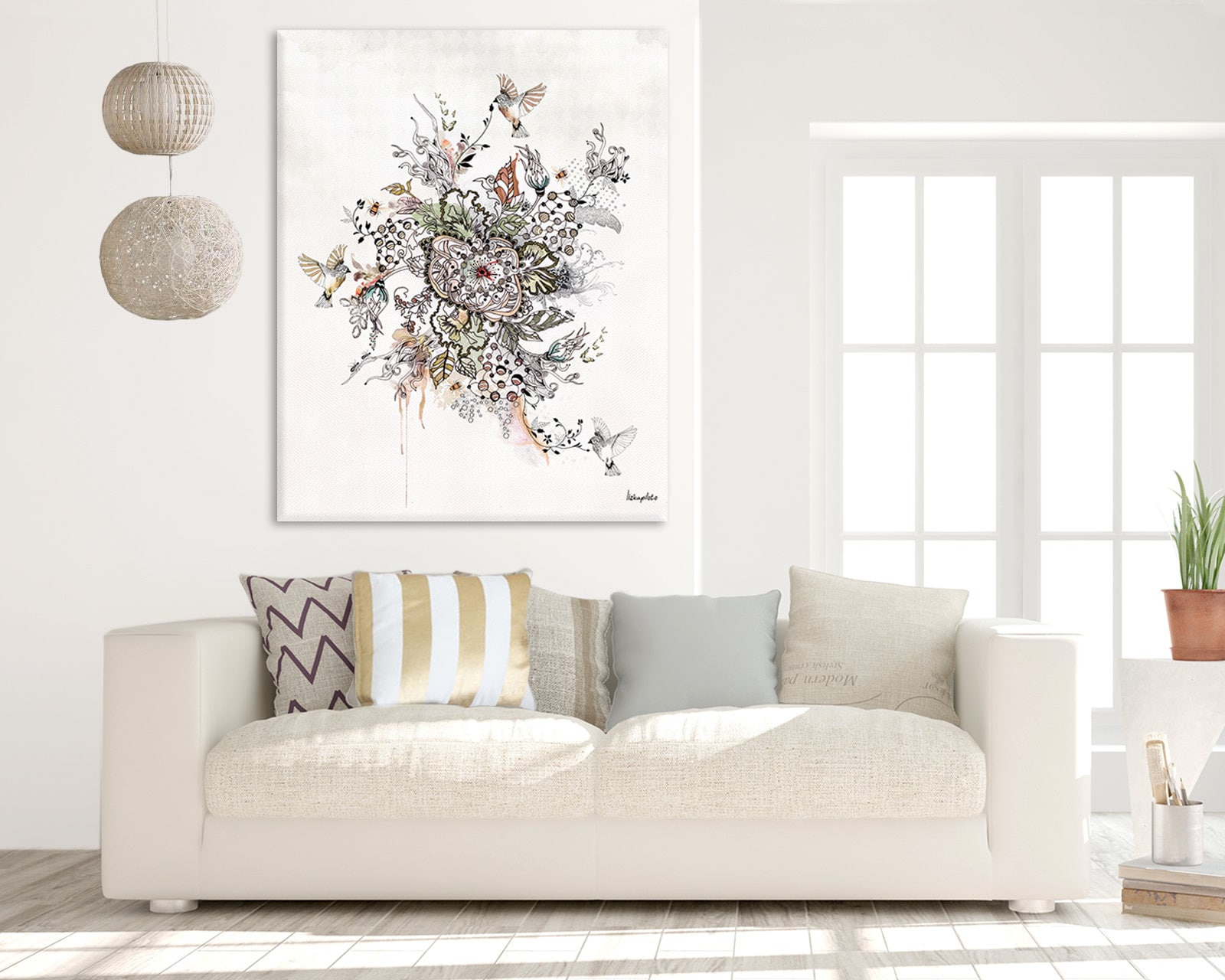Large Contemporary Wall Art Living Room Wall Decor Modern | Etsy