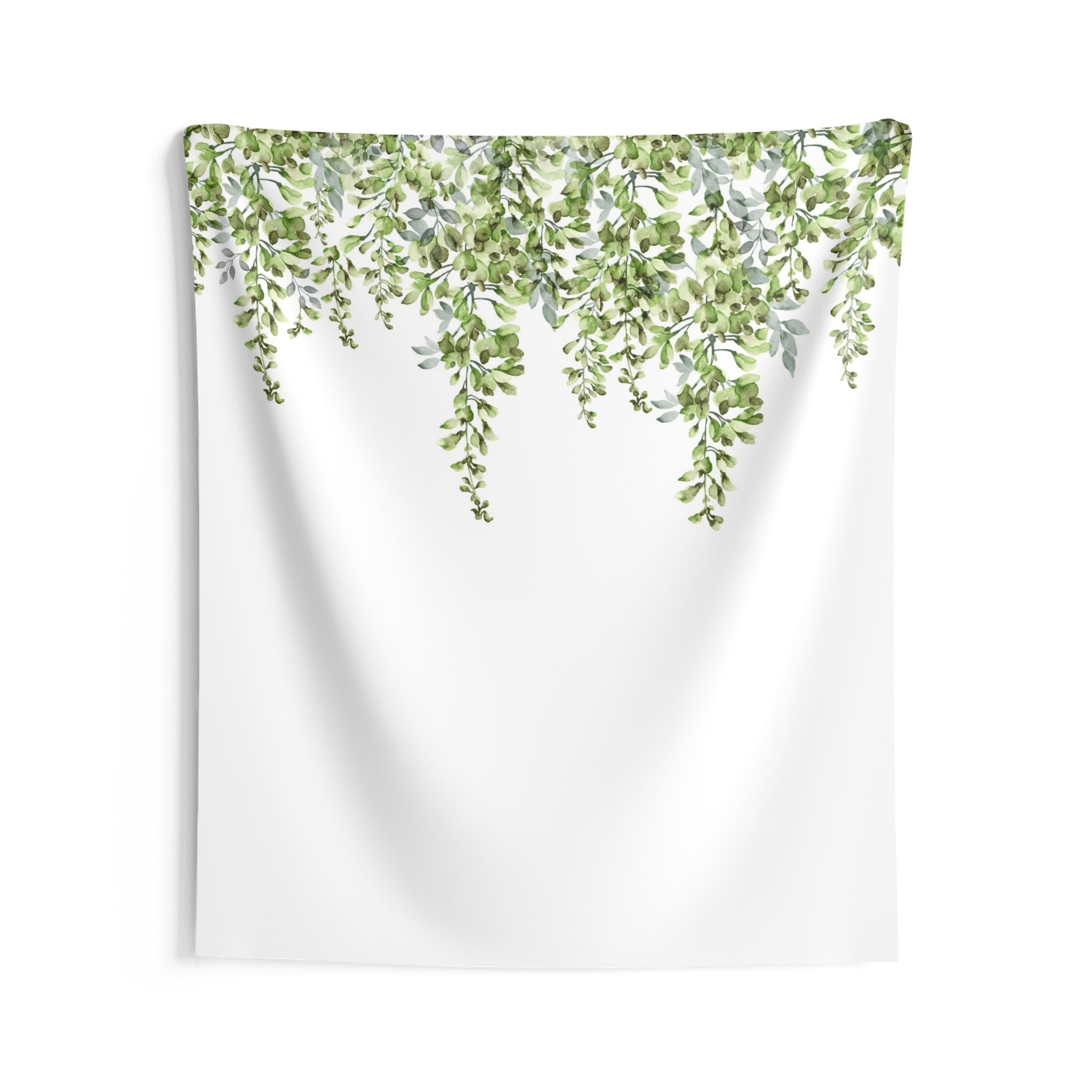 Green Leaves Tapestry Wall Tapestry Hanging Leaves Wall Decor Wall Tapestry Nature Dorm Room Wall Decor Boho Wall Hanging Etsy