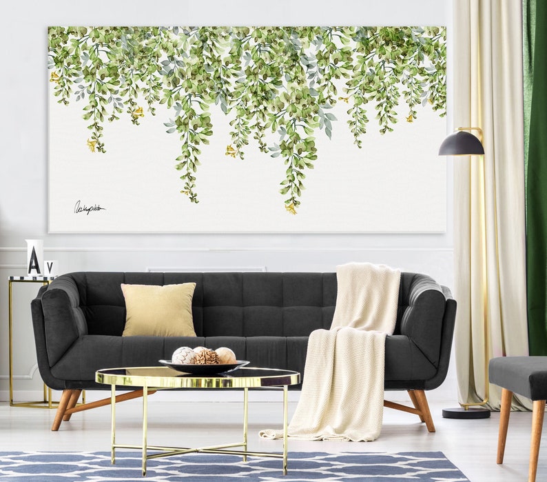 Large Wall Decor Botanical Wall Art Office Wall Art Green Etsy Australia