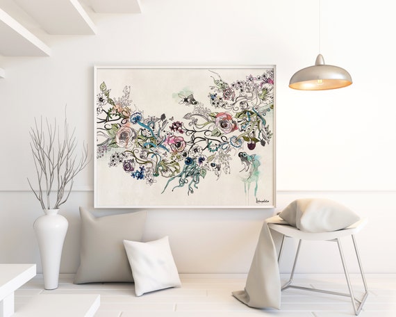 Floral Art, Print of Original Watercolor Painting, Floral Painting, Flowers Art Print, Watercolor Print, Watercolor Floral Art