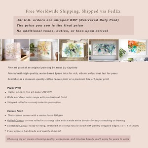 Bird Art Print, Large Wall Art, Bohemian Wall Art, Original Artwork, Large Boho Art, Large Painting Print, Large Wall Decor, Floral Wall Art image 2