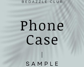 Bedazzled Phone Case for iPhone 17 16 15 14 Pro Max, Air, Samsung S 25 Ultra, Rhinestone Bling Cover, Christmas Gift for Her, Bedazzle Club