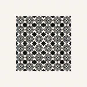 Alhambra Diamond - Geometric Blackwork Cross Stitch Pattern PDF, Moorish Inspired Design, Instant Download