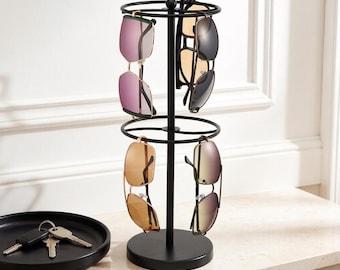 Double-layer Sunglasses Organizers Rack Holds Up to 18 Pairs of Eyeglasses