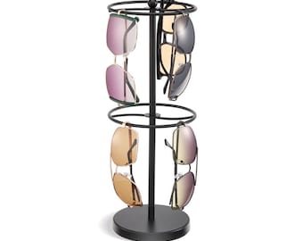 Double-layer Sunglasses Organizers Rack Holds Up to 18 Pairs of Eyeglasses